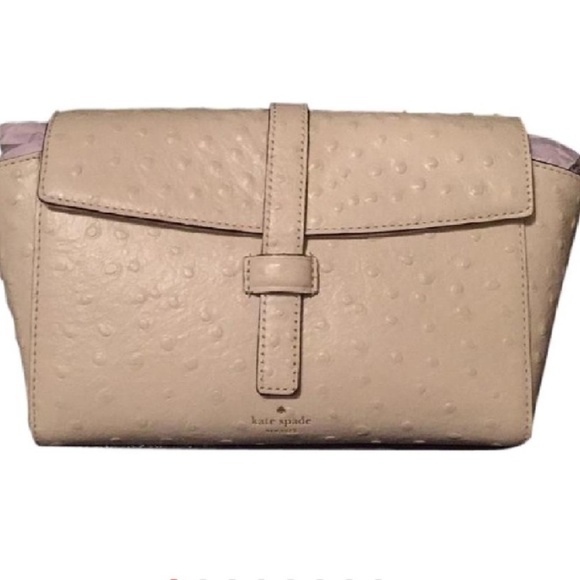 Kate Spade Riverside Ostrich Clutch/Crossbody♤ - Picture 3 of 8